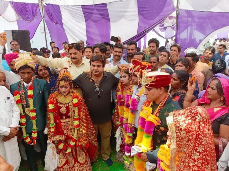 खानपुर विधायक उमेश कुमार बड़ी पहल, पहाड़ परिवर्तन समिति के तत्वावधान में तीन निर्धन कन्याओं का करवाया विवाह।