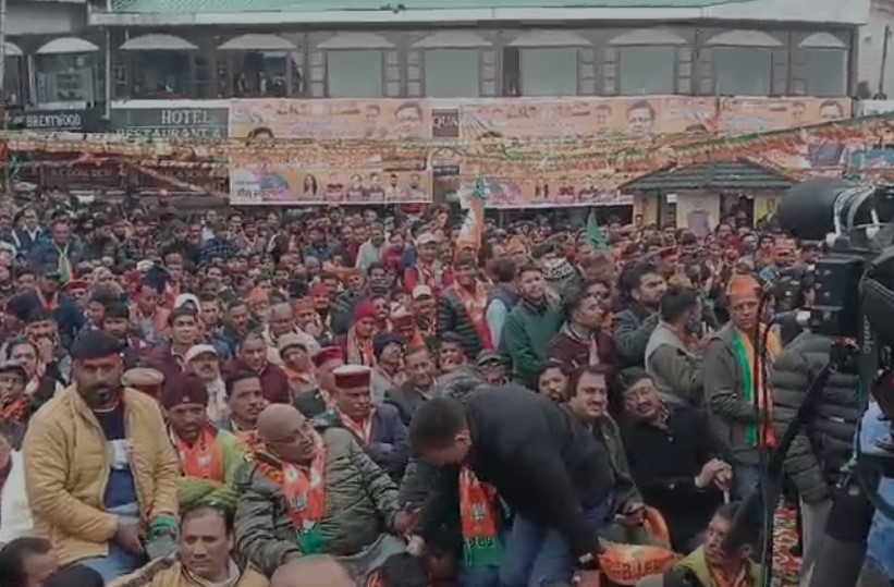 मसूरी में भाजपा नेताओं ने नगर पालिका परिषद के चुनाव को लेकर भरा जीत का दम