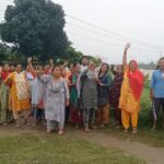 साहबनगर में ग्रामीणों का फूटा गुस्सा, सिंचाई विभाग के खिलाफ लगे ‘मुर्दाबाद’ के नारे