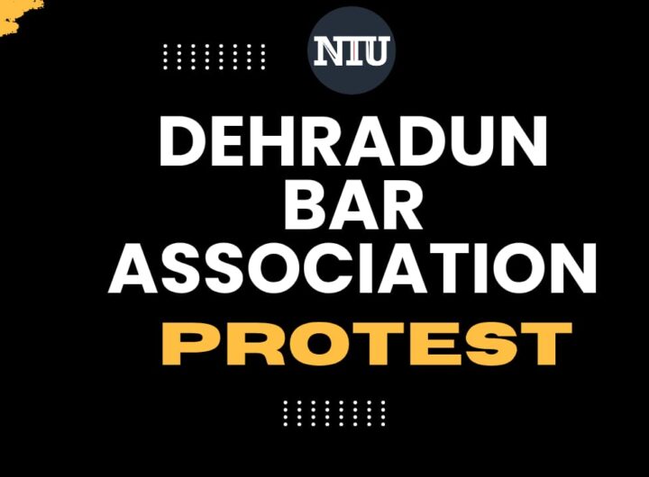 उत्तराखंड सरकार की बेरुखी के खिलाफ अधिवक्ताओं का चक्काजाम: देहरादून बार एसोसिएशन का प्रचंड विरोध प्रदर्शन सड़क पर उतरे अधिवक्ता, न्यायालय परिसर में कामकाज ठप्प। NIU