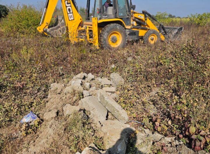 एमडीडीए की सख्त कार्रवाई, अवैध प्लाटिंग और निर्माण पर चला बुलडोज़र, 22 बिघा में ध्वस्तीकरण । NIU