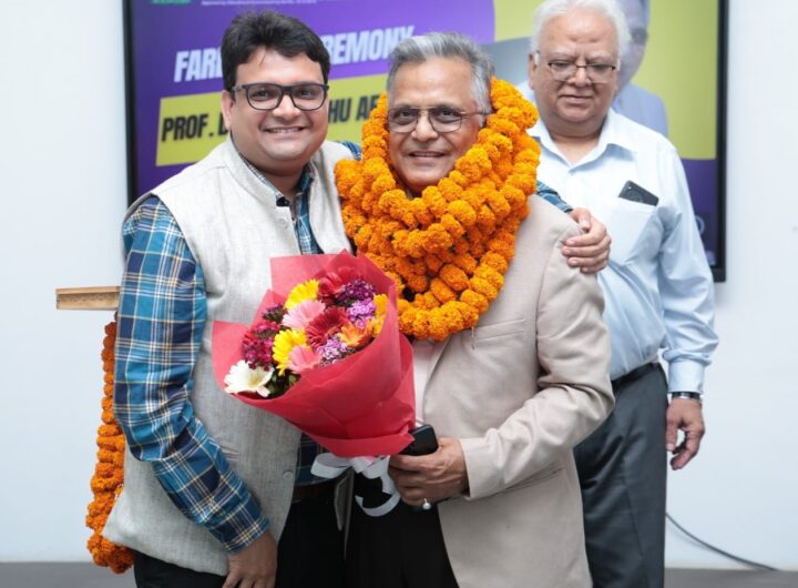 डॉ. हिमांशु ऐरन को भावपूर्ण सम्मान, नए राष्ट्रीय दायित्व की ओर प्रस्थान, फूल-मालाओं से सजी गरिमामयी विदाई । NIU