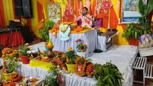 देहरादून: बैंक कॉलोनी में श्रीमद् भागवत कथा ज्ञान यज्ञ का भव्य शुभारंभ, दिव्य कलश यात्रा से हुई शुरुआत । NIU