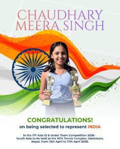 उत्तराखंड की बेटी चौधरी मीरा सिंह ने रचा इतिहास: नेपाल में भारत का प्रतिनिधित्व करने वाली पहली टेनिस खिलाड़ी । NIU उत्तराखंड की बेटी चौधरी मीरा सिंह ने रचा इतिहास: नेपाल में भारत का प्रतिनिधित्व करने वाली पहली टेनिस खिलाड़ी । NIU