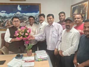 राज्य निगम कर्मचारी महासंघ ने वित्त सचिव रणवीर सिंह चौहान से की शिष्टाचार भेंट, सचिव का पदभार ग्रहण करने पर बधाई एवं शुभकामनाएं प्रेषित कीं । NIU