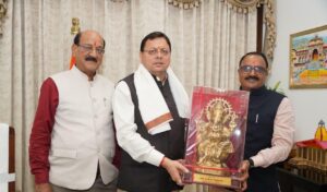 मुख्यमंत्री धामी से मध्य प्रदेश के कैबिनेट मंत्री राकेश शुक्ला ने की शिष्टाचार भेंट। NIU