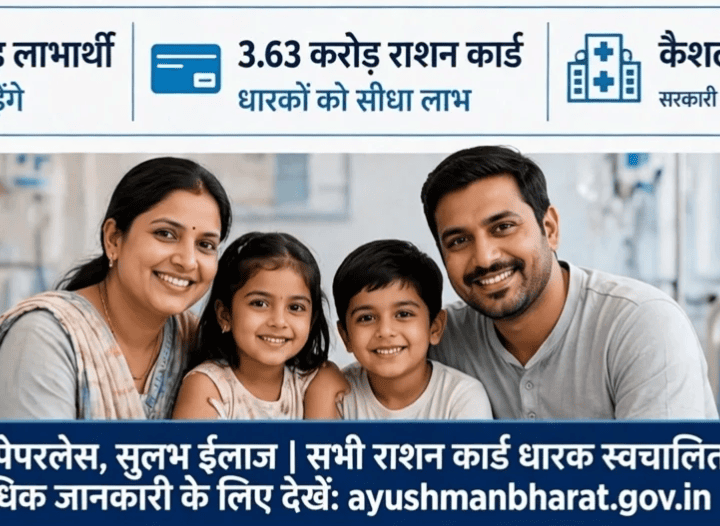 अब UP के सभी राशन कार्ड धारकों को कैशलेस इलाज की सुविधा की तैयारी